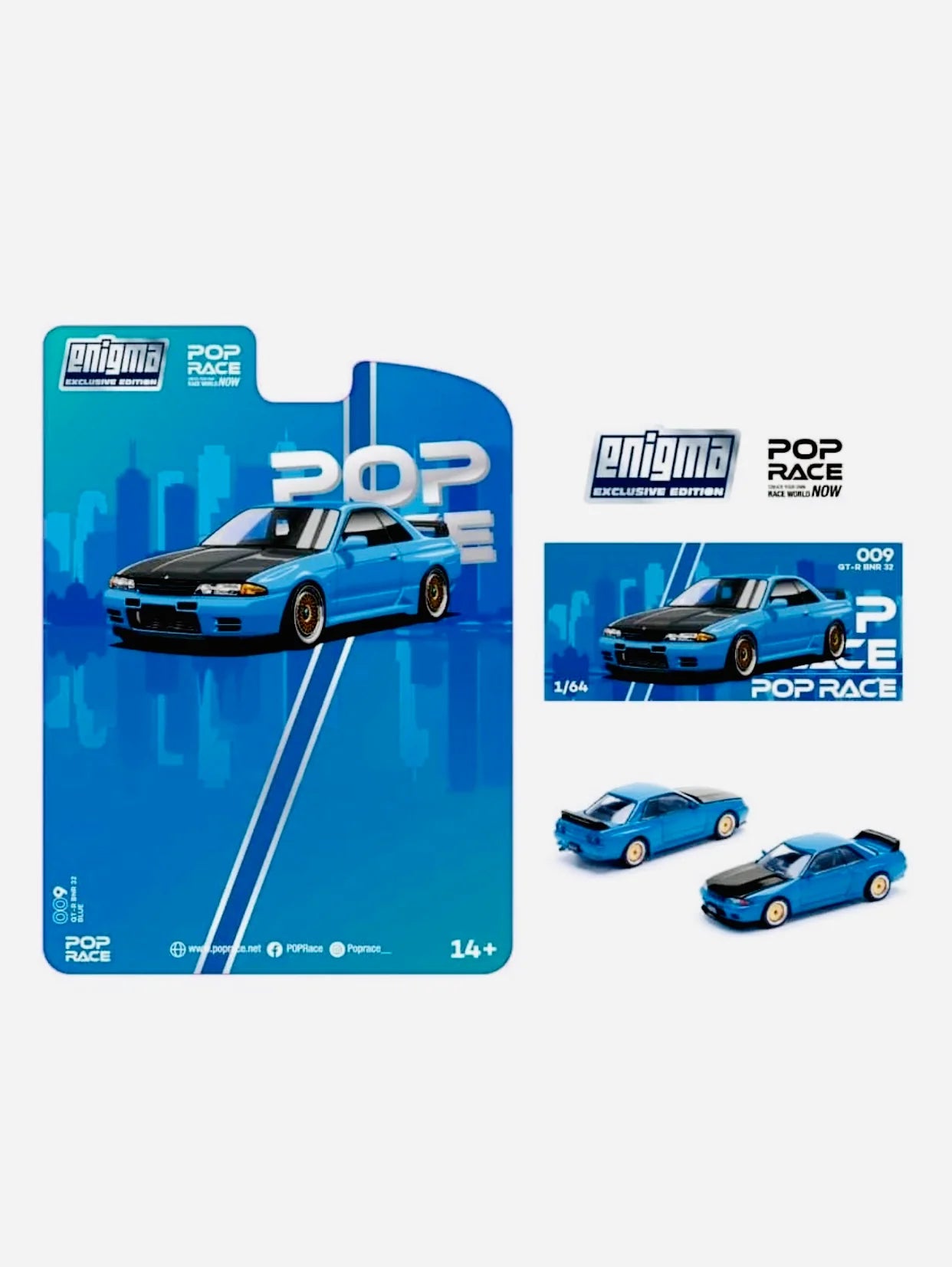 Nissan Skyline GT-R R32 Pop Race 009 1:64