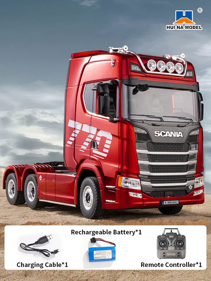 Scania 770 S V8 Truck Rojo RC 1:14