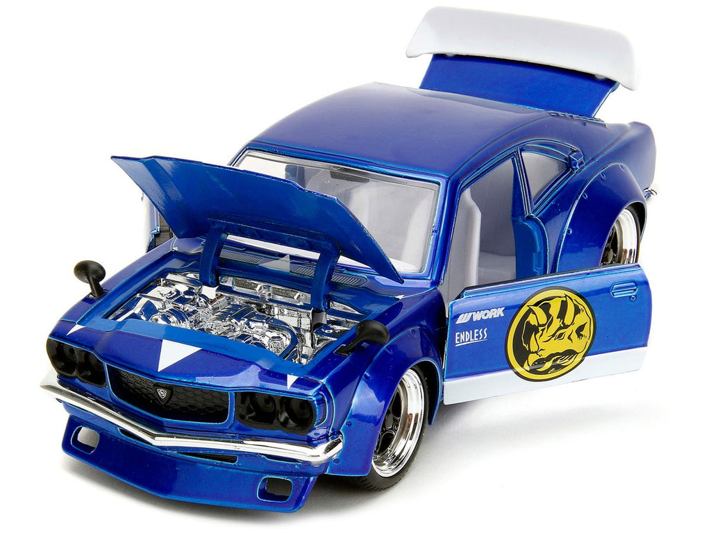 Power Rangers Blue Ranger & Mazda RX-3 1974 1:24