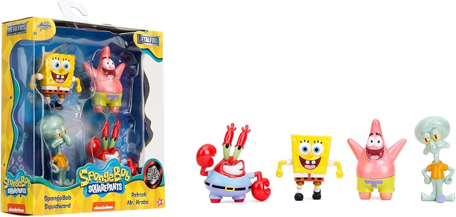 Set Personajes Bob Esponja Die-Cast – SpongeBob SquarePants Jada