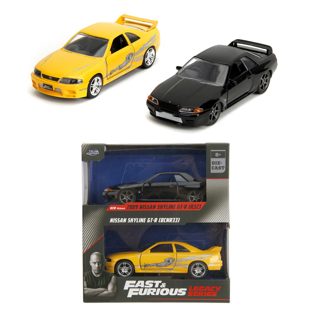 Fast & Furious Legacy Series Nissan Skyline GT-R R33 & Nissan Skyline GT-R R32 (1:32)