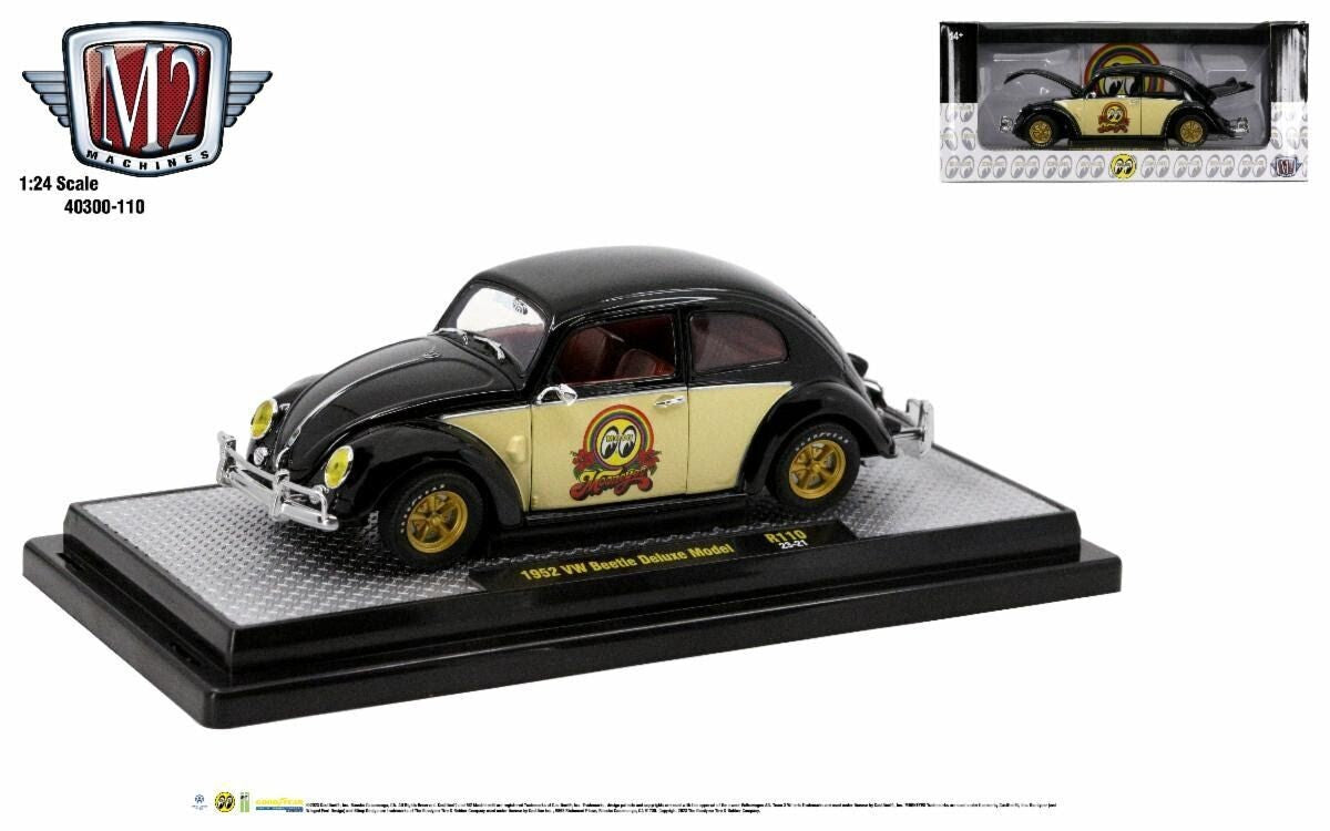 M2 Machines MoonEyes – 1952 VW Beetle Deluxe Model 1:24