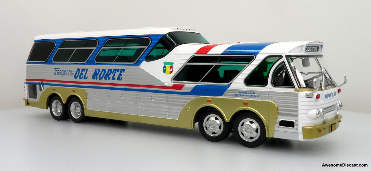 Bus Sultana TM 44-18 SP Panorámico Azul 1:43 – Autobús Clásico a Escala