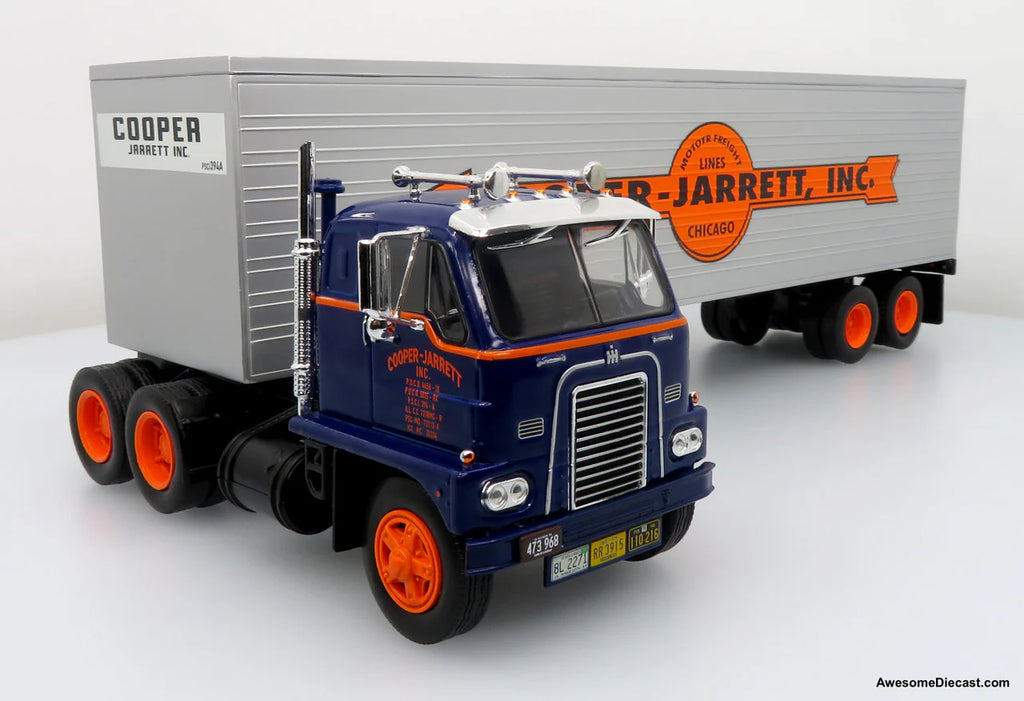 International DCOF-405 1959 con Remolque Cooper-Jarrett 1:43 – Tráiler Clásico a Escala