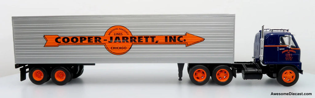 International DCOF-405 1959 con Remolque Cooper-Jarrett 1:43 – Tráiler Clásico a Escala