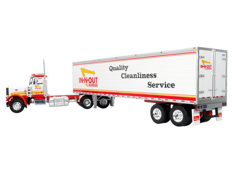 Peterbilt 359 1973 con Remolque In-N-Out Burger – Tráiler Clásico a Escala