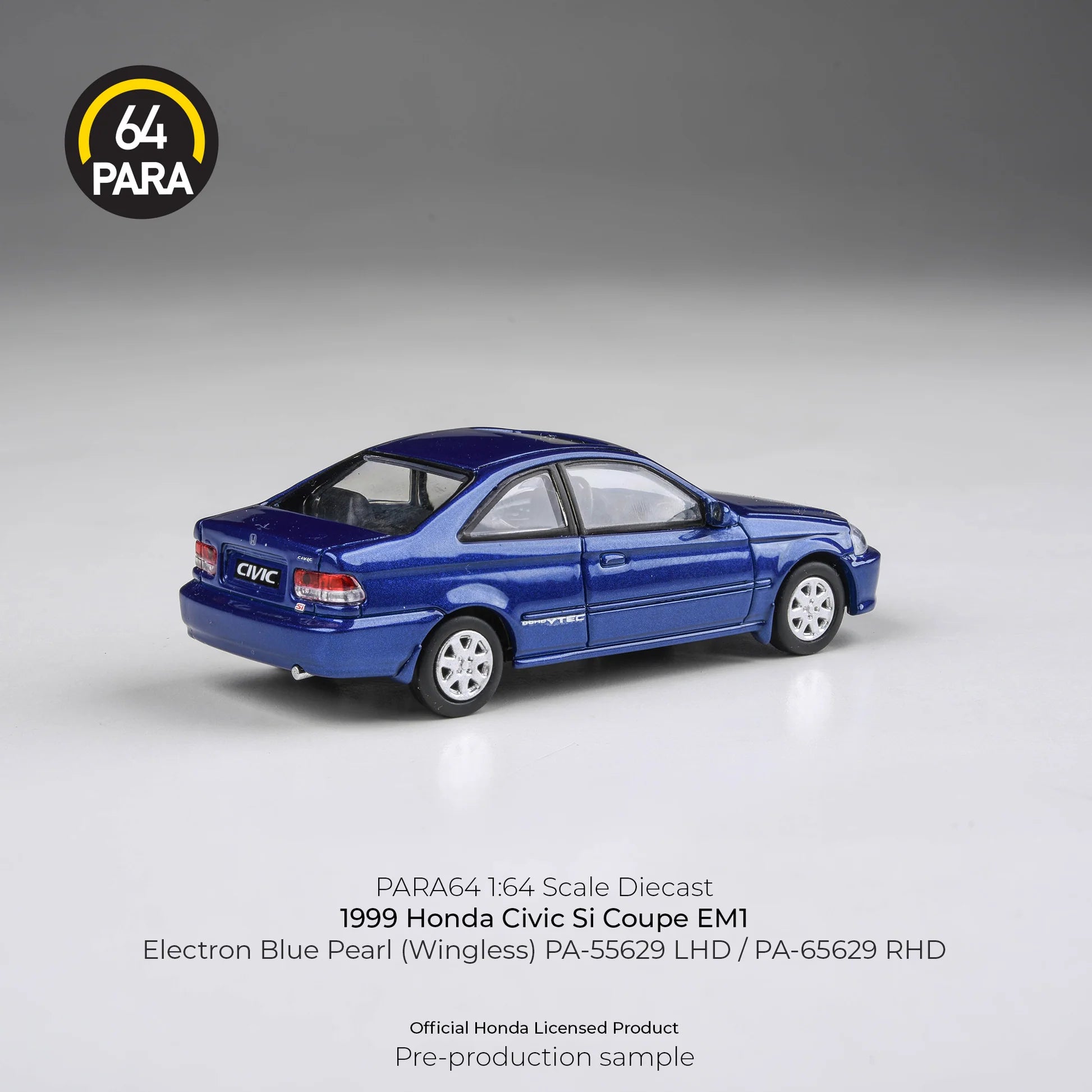 Honda Civic Si Coupé EM1 1999 Electron Blue Pearl 1:64