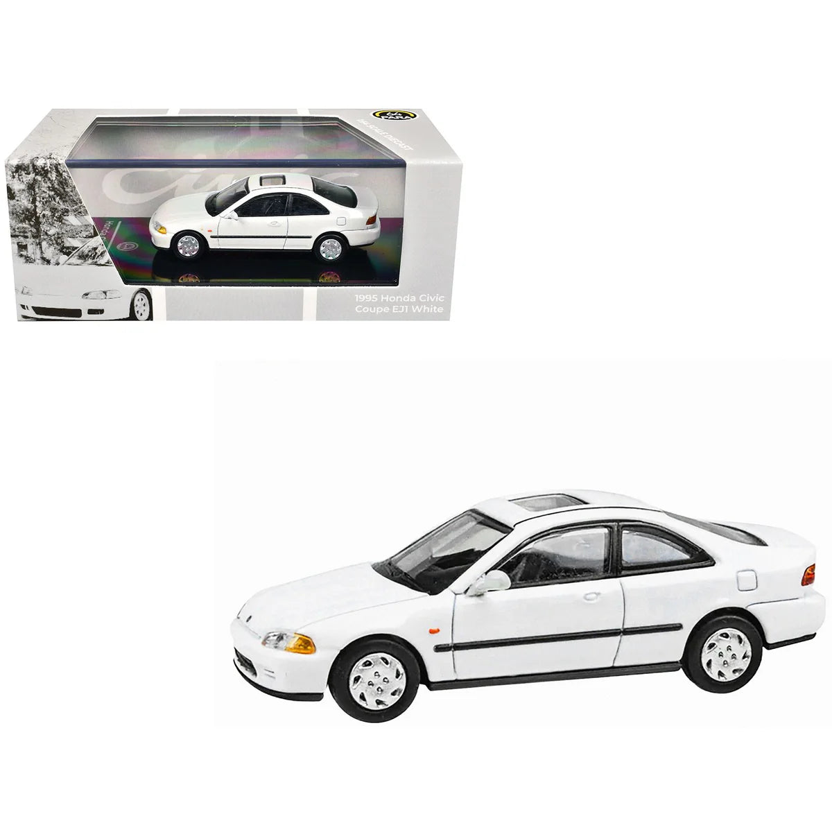 1995 Honda Civic Coupe EJ1 White 1:64