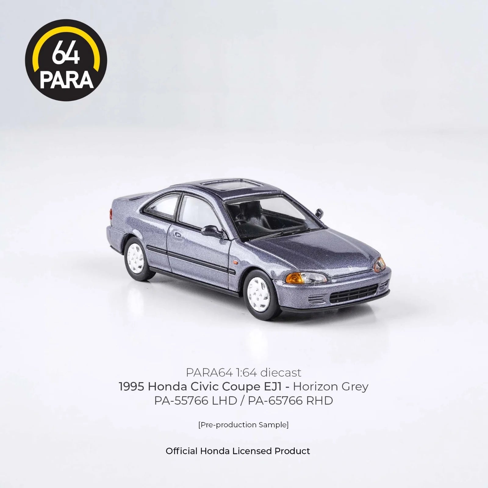 1995 Honda Civic Coupe EJ1 Horizon Grey 1:64