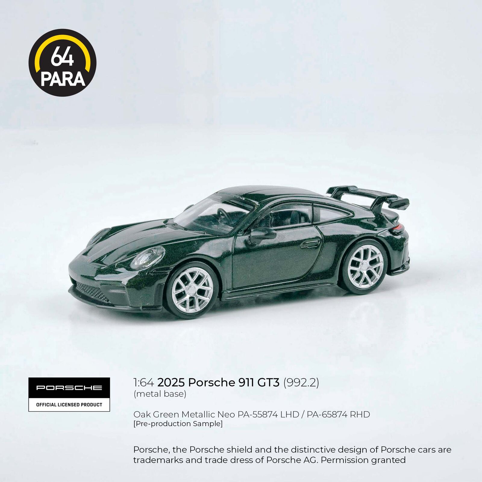 2025 Porsche 911 GT3 (992.2) 1:64