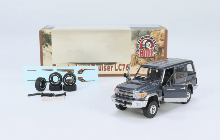 Toyota Land Cruiser LC76 Dark Grey 1:64
