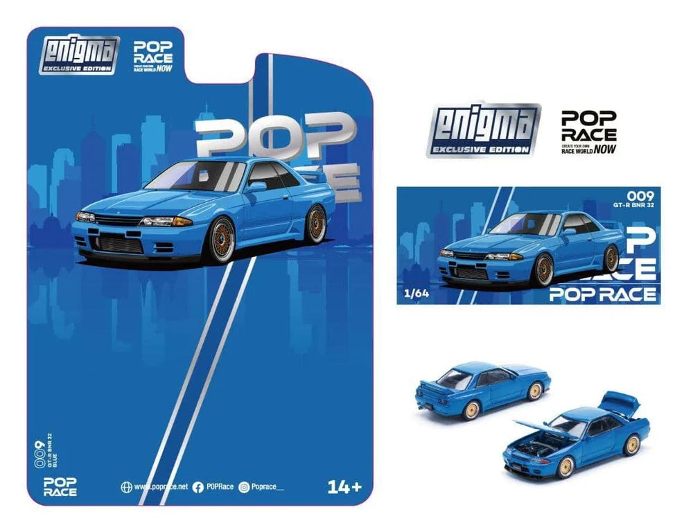 Nissan GT-R R32 Blue 1:64