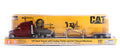 CAT Semi Tractor con Lowboy y Maquinaria 1:87 – Set de Construcción a Escala