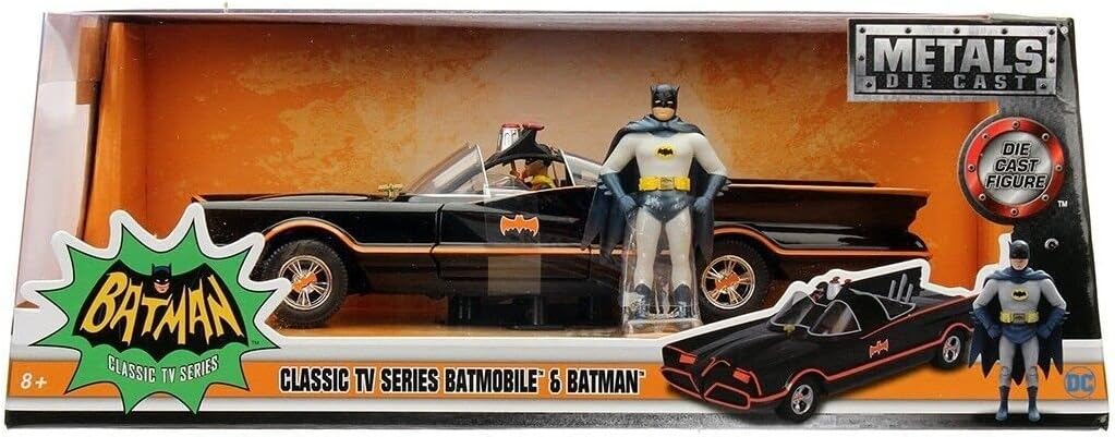 Batman Classic TV Series Batmobile & Batman 1:24