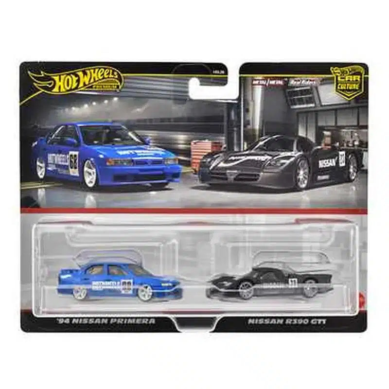 Hot Wheels Car Culture Nissan Duo Pack 1:64 – ’94 Nissan Primera & Nissan R390 GT1