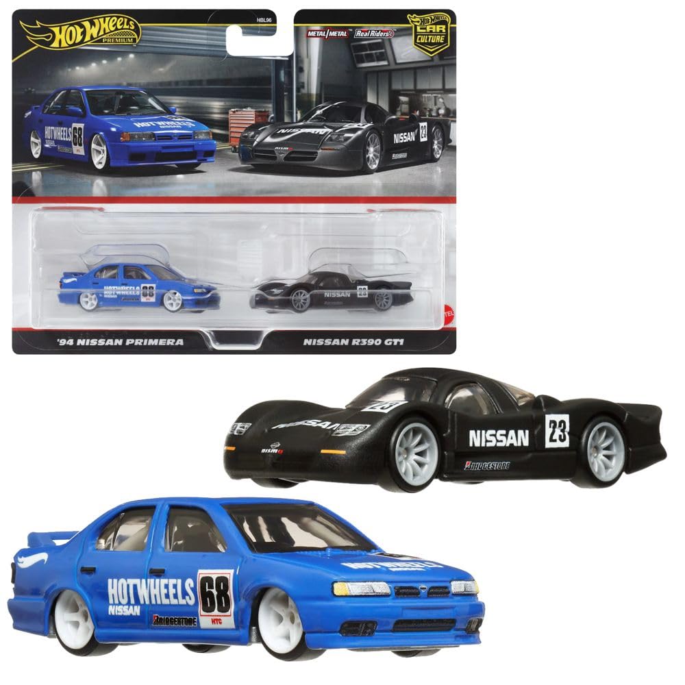 Hot Wheels Car Culture Nissan Duo Pack 1:64 – ’94 Nissan Primera & Nissan R390 GT1
