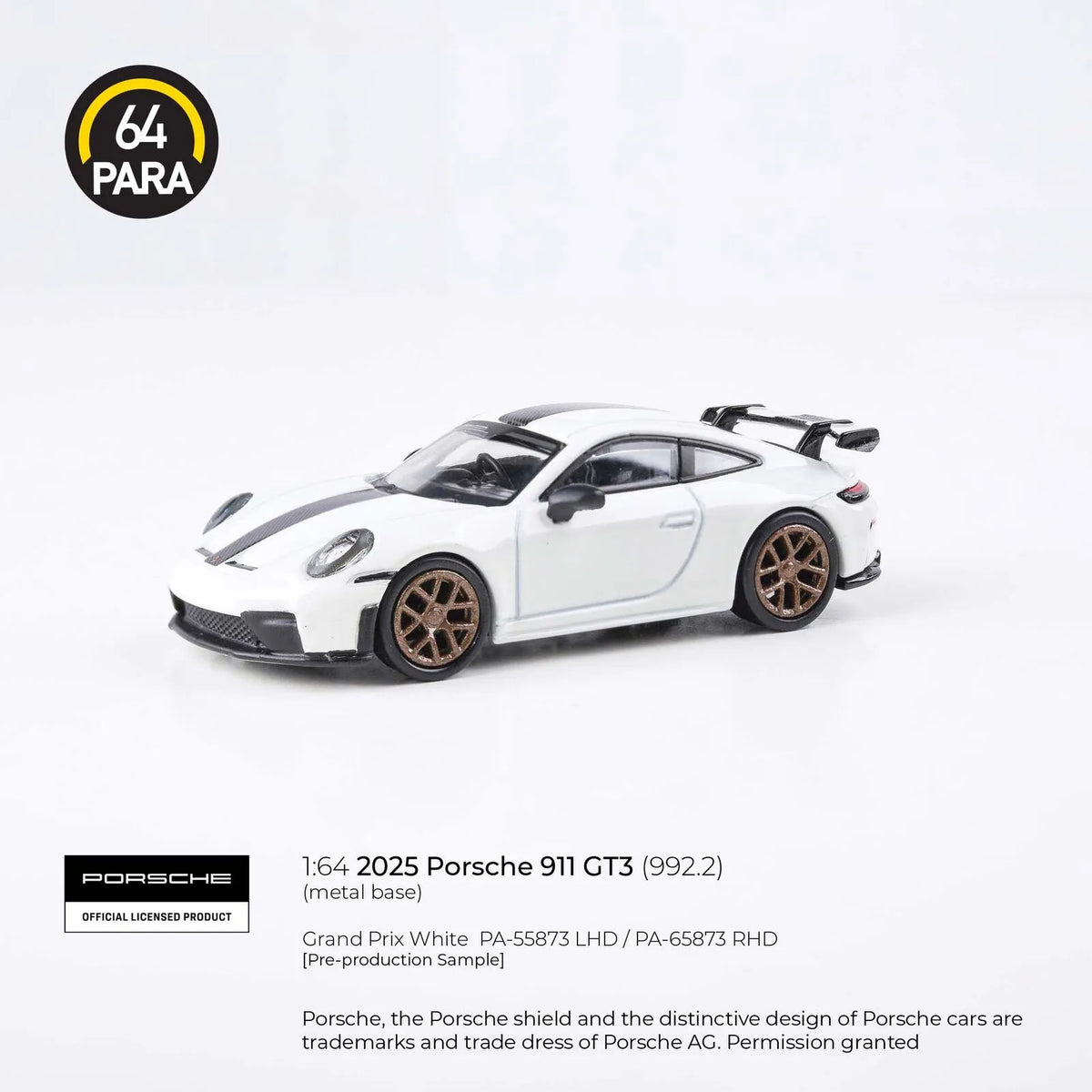 Porsche 911 GT3 2026 1:64 Para64