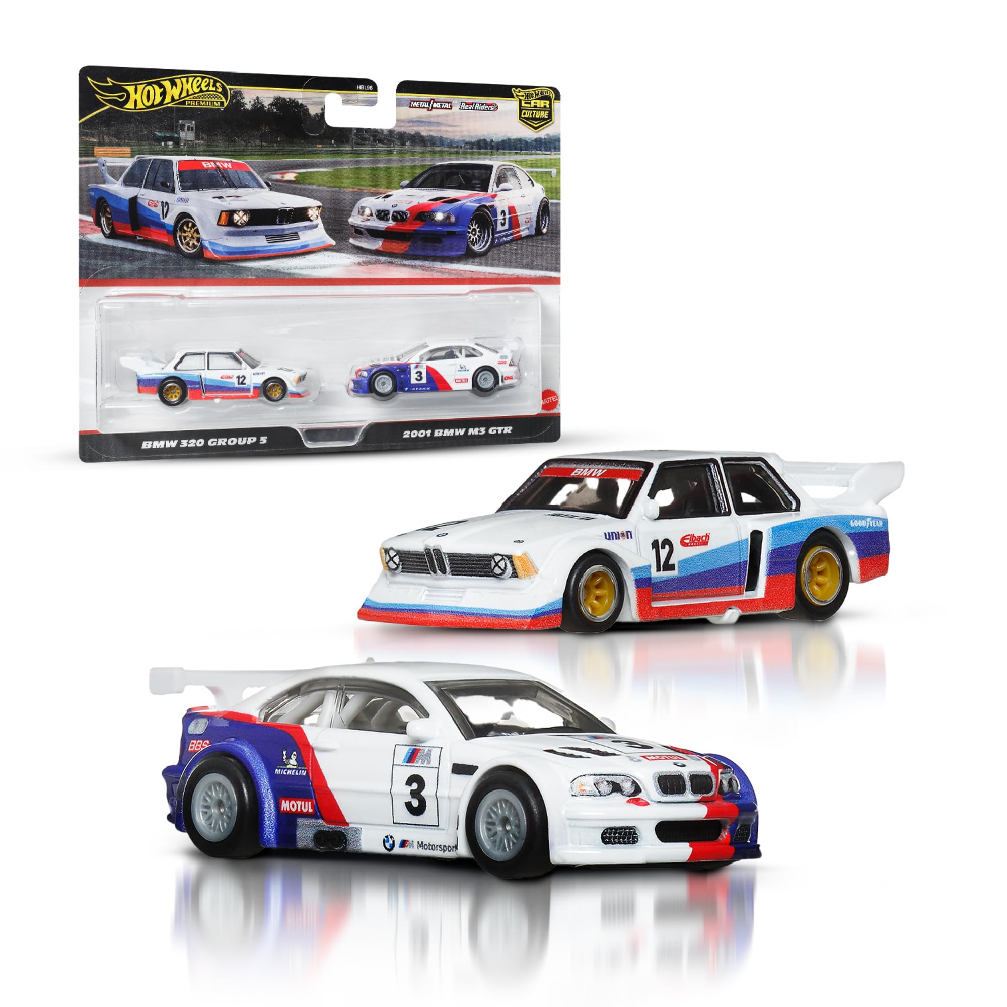 Hot Wheels Car Culture BMW Duo Pack 1:64 – BMW 320 Group 5 & BMW M3 GTR