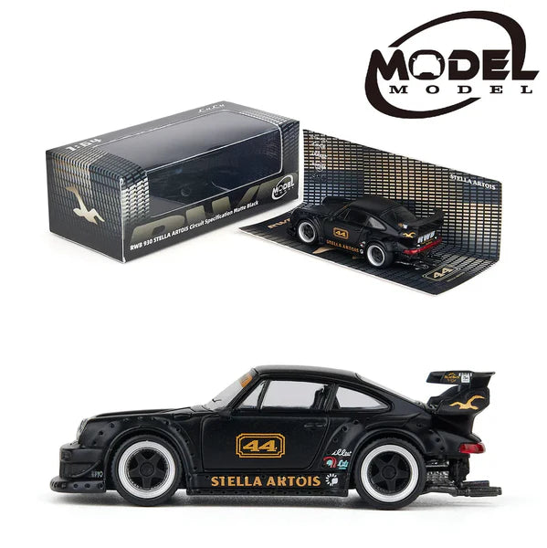 Porsche RWB 930 Stella Artois Circuit Specification Matte Black 1:64