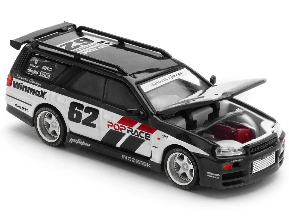 Nissan Stagea R34 Pop Race #62 1:64
