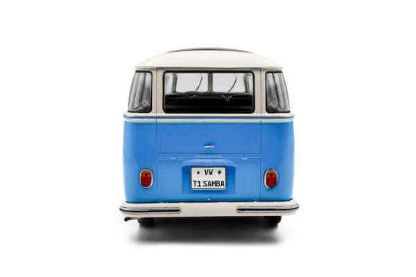 Volkswagen T1 Samba Azul y Blanco 1:18