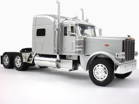 Peterbilt 389 Gris 1:43 – Cabezal Clásico Moderno a Escala