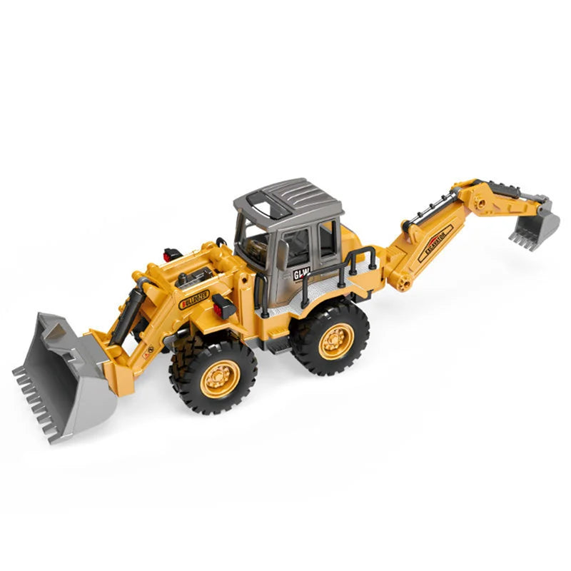 Retroexcavadora 2 en 1 GLW Backhoe 1:50